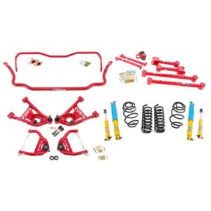 UMI ABF803-1-R Stage 2 Kit 68-72 A-Body 1 Inch Lowering Red