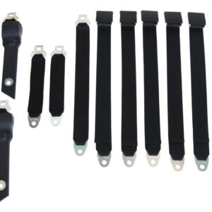 3850-70CBUK Mopar 1970-71 A-body Convertible Bucket Seat Belt Set