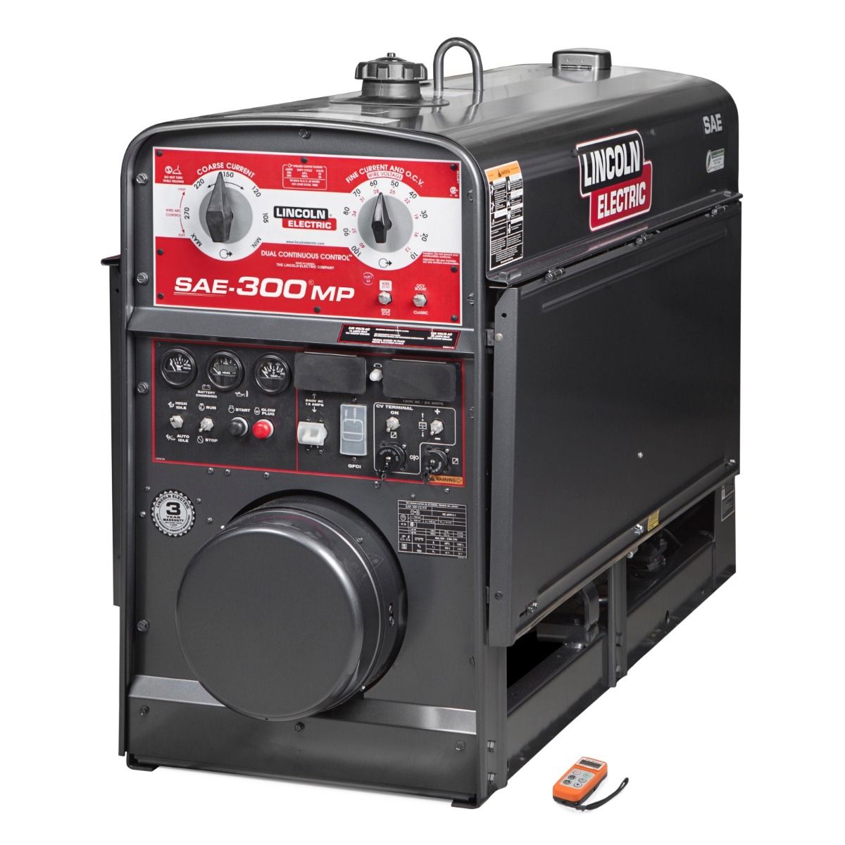Lincoln SAE 300 MP multi-process welder generator with Kubota diesel engine