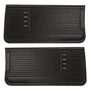 PUI 1967 Chevelle Preassembled Front Door Panels Black