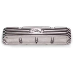Edelbrock Aluminum Valve Cover Set AMC Jeep finned polished