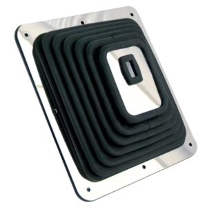 Spectre Gear Shift Boot with Ring Rectangular black rubber